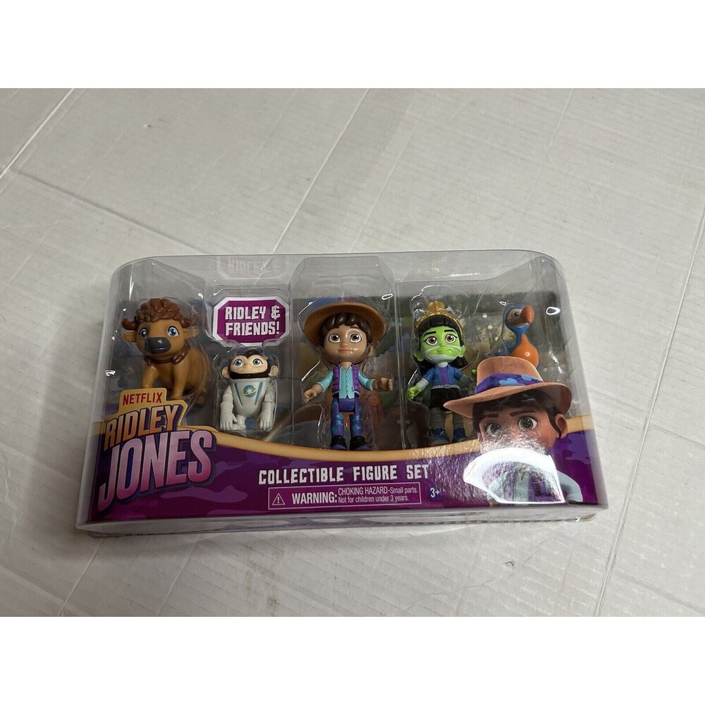 Netflix RIDLEY JONES Collectible Figure Set, 5-Pack of Ridley Jones and Friends